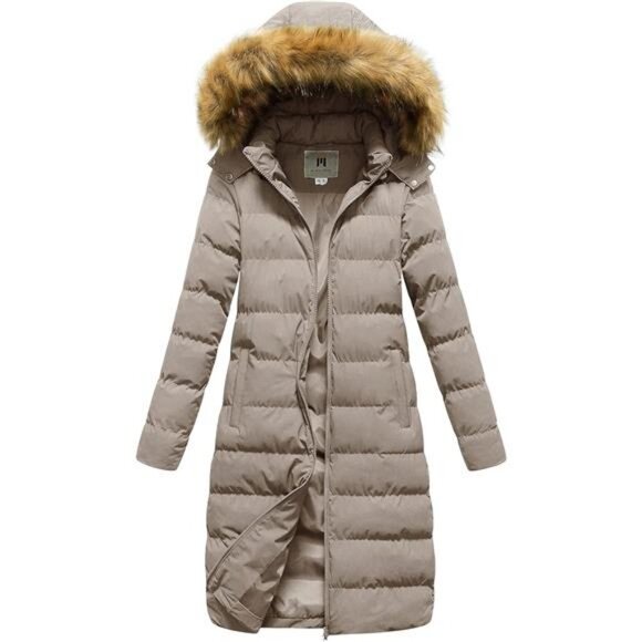 Air Purification Monica Long Puffer Coat Black Puffer Jacket